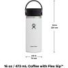 imageHYDRO FLASK Wide Mouth leakproof insulated stainless steel hot water bottle mug with sip lid for hot drinks tea coffee on the go to work school car travel and sportsDew Blue