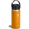 imageHYDRO FLASK Wide Mouth leakproof insulated stainless steel hot water bottle mug with sip lid for hot drinks tea coffee on the go to work school car travel and sportsFossil Brown