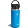 imageHYDRO FLASK Wide Mouth leakproof insulated stainless steel hot water bottle mug with sip lid for hot drinks tea coffee on the go to work school car travel and sportsPacific Blue