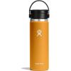 imageHYDRO FLASK Wide Mouth leakproof insulated stainless steel hot water bottle mug with sip lid for hot drinks tea coffee on the go to work school car travel and sportsFossil Brown