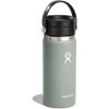 imageHYDRO FLASK Wide Mouth leakproof insulated stainless steel hot water bottle mug with sip lid for hot drinks tea coffee on the go to work school car travel and sportsAgave Green