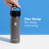 imageHYDRO FLASK Wide Mouth leakproof insulated stainless steel hot water bottle mug with sip lid for hot drinks tea coffee on the go to work school car travel and sportsBlack
