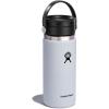 imageHYDRO FLASK Wide Mouth leakproof insulated stainless steel hot water bottle mug with sip lid for hot drinks tea coffee on the go to work school car travel and sportsWhite