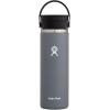 imageHYDRO FLASK Wide Mouth leakproof insulated stainless steel hot water bottle mug with sip lid for hot drinks tea coffee on the go to work school car travel and sportsStone Gray