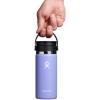 imageHYDRO FLASK Wide Mouth leakproof insulated stainless steel hot water bottle mug with sip lid for hot drinks tea coffee on the go to work school car travel and sportsLupine Purple