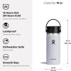 imageHYDRO FLASK Wide Mouth leakproof insulated stainless steel hot water bottle mug with sip lid for hot drinks tea coffee on the go to work school car travel and sportsLupine Purple