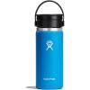 imageHYDRO FLASK Wide Mouth leakproof insulated stainless steel hot water bottle mug with sip lid for hot drinks tea coffee on the go to work school car travel and sportsPacific Blue
