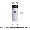 imageHYDRO FLASK Wide Mouth leakproof insulated stainless steel hot water bottle mug with sip lid for hot drinks tea coffee on the go to work school car travel and sportsFir Green