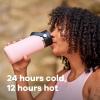 imageHYDRO FLASK Wide Mouth leakproof insulated stainless steel hot water bottle mug with sip lid for hot drinks tea coffee on the go to work school car travel and sportsCascade Blue