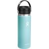 imageHYDRO FLASK Wide Mouth leakproof insulated stainless steel hot water bottle mug with sip lid for hot drinks tea coffee on the go to work school car travel and sportsDew Blue