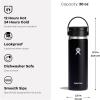 imageHYDRO FLASK Wide Mouth leakproof insulated stainless steel hot water bottle mug with sip lid for hot drinks tea coffee on the go to work school car travel and sportsSurf