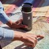 imageHydro Flask 12 oz Wide Mouth Bottle with Flex Sip Lid WhiteAgave Green