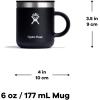 imageHydro Flask Insulated Mug for Coffee Tea Hot Chocolate  LeakResistant Lid Keeps Drinks HotBlack