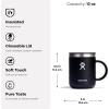 imageHydro Flask Insulated Mug for Coffee Tea Hot Chocolate  LeakResistant Lid Keeps Drinks HotMonochromatic Trillium