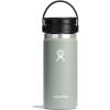 imageHYDRO FLASK Wide Mouth leakproof insulated stainless steel hot water bottle mug with sip lid for hot drinks tea coffee on the go to work school car travel and sportsAgave Green