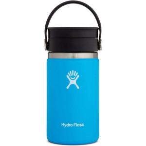 imageHYDRO FLASK Wide Mouth leakproof insulated stainless steel hot water bottle mug with sip lid for hot drinks tea coffee on the go to work school car travel and sportsPacific Blue