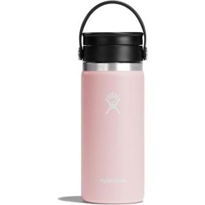 imageHYDRO FLASK Wide Mouth leakproof insulated stainless steel hot water bottle mug with sip lid for hot drinks tea coffee on the go to work school car travel and sportsTrillium Pink