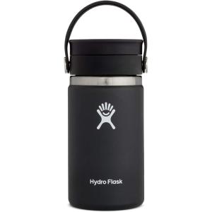 imageHydro Flask 12 oz Wide Mouth Bottle with Flex Sip Lid WhiteBlack