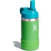 imageHYDRO FLASK Kids Water Bottle Jr Stainless Steel Insulated With Straw Cap for Water Milk Juice School Camp Sport Play and Lunch Easy to Clean LeakResistantGrass