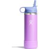 imageHYDRO FLASK Kids Water Bottle Jr Stainless Steel Insulated With Straw Cap for Water Milk Juice School Camp Sport Play and Lunch Easy to Clean LeakResistantAnemone