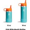 imageHYDRO FLASK Kids Water Bottle Jr Stainless Steel Insulated With Straw Cap for Water Milk Juice School Camp Sport Play and Lunch Easy to Clean LeakResistantGoji Red