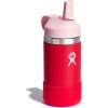 imageHYDRO FLASK Kids Water Bottle Jr Stainless Steel Insulated With Straw Cap for Water Milk Juice School Camp Sport Play and Lunch Easy to Clean LeakResistantGoji Red