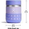 imageHydro Flask Kids Food Jar Insulated Jr Food Container for Soup Noodles Lunch for School Camp and Sports Practice with Leakproof Lid for FoodWISTERIA