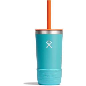 imageHydro Flask Kids Tumbler Jr Stainless Steel Vacuum Insulated Tumbler Cup with Lid and Straw for Cold Water and Drinks for Sports School Camp LunchSeaspray