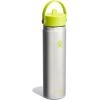 imageHYDRO FLASK Wide Mouth vacuum insulated stainless steel water bottle with leakproof closeable straw lid for cold water drinks sports travel car and schoolStainless Lime
