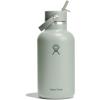 imageHYDRO FLASK Wide Mouth vacuum insulated stainless steel water bottle with leakproof closeable straw lid for cold water drinks sports travel car and schoolAgave