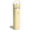 imageHYDRO FLASK Wide Mouth vacuum insulated stainless steel water bottle with leakproof closeable straw lid for cold water drinks sports travel car and schoolStarlight
