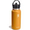 imageHYDRO FLASK Wide Mouth vacuum insulated stainless steel water bottle with leakproof closeable straw lid for cold water drinks sports travel car and schoolFossil