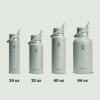imageHYDRO FLASK Wide Mouth vacuum insulated stainless steel water bottle with leakproof closeable straw lid for cold water drinks sports travel car and schoolAgave