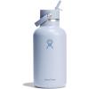 imageHYDRO FLASK Wide Mouth vacuum insulated stainless steel water bottle with leakproof closeable straw lid for cold water drinks sports travel car and schoolSurf