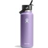 imageHYDRO FLASK Wide Mouth vacuum insulated stainless steel water bottle with leakproof closeable straw lid for cold water drinks sports travel car and schoolMoonshadow