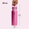 imageHYDRO FLASK Wide Mouth vacuum insulated stainless steel water bottle with leakproof closeable straw lid for cold water drinks sports travel car and schoolReef