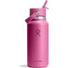 imageHYDRO FLASK Wide Mouth vacuum insulated stainless steel water bottle with leakproof closeable straw lid for cold water drinks sports travel car and schoolReef