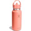 imageHYDRO FLASK Wide Mouth vacuum insulated stainless steel water bottle with leakproof closeable straw lid for cold water drinks sports travel car and schoolSunglow