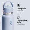imageHYDRO FLASK Wide Mouth vacuum insulated stainless steel water bottle with leakproof closeable straw lid for cold water drinks sports travel car and schoolSurf