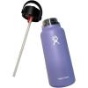 imageHYDRO FLASK Wide Mouth vacuum insulated stainless steel water bottle with leakproof closeable straw lid for cold water drinks sports travel car and schoolStone