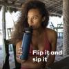 imageHYDRO FLASK Wide Mouth vacuum insulated stainless steel water bottle with leakproof closeable straw lid for cold water drinks sports travel car and schoolTrillium