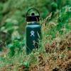 imageHYDRO FLASK Wide Mouth vacuum insulated stainless steel water bottle with leakproof closeable straw lid for cold water drinks sports travel car and schoolOat