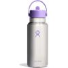 imageHYDRO FLASK Wide Mouth vacuum insulated stainless steel water bottle with leakproof closeable straw lid for cold water drinks sports travel car and schoolStainless Violet