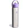 imageHYDRO FLASK Wide Mouth vacuum insulated stainless steel water bottle with leakproof closeable straw lid for cold water drinks sports travel car and schoolStainless Violet