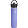 imageHYDRO FLASK Wide Mouth vacuum insulated stainless steel water bottle with leakproof closeable straw lid for cold water drinks sports travel car and schoolLupine