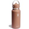 imageHYDRO FLASK Wide Mouth vacuum insulated stainless steel water bottle with leakproof closeable straw lid for cold water drinks sports travel car and schoolSandy