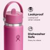 imageHYDRO FLASK Wide Mouth vacuum insulated stainless steel water bottle with leakproof closeable straw lid for cold water drinks sports travel car and schoolReef