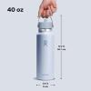 imageHYDRO FLASK Wide Mouth vacuum insulated stainless steel water bottle with leakproof closeable straw lid for cold water drinks sports travel car and schoolSurf