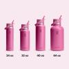 imageHYDRO FLASK Wide Mouth vacuum insulated stainless steel water bottle with leakproof closeable straw lid for cold water drinks sports travel car and schoolReef