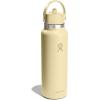 imageHYDRO FLASK Wide Mouth vacuum insulated stainless steel water bottle with leakproof closeable straw lid for cold water drinks sports travel car and schoolStarlight